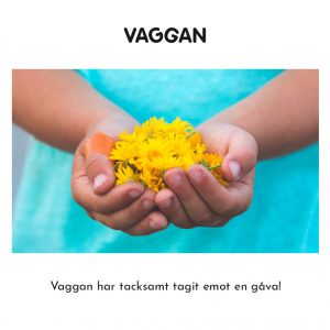 Vaggan Gåvoblad Blommor